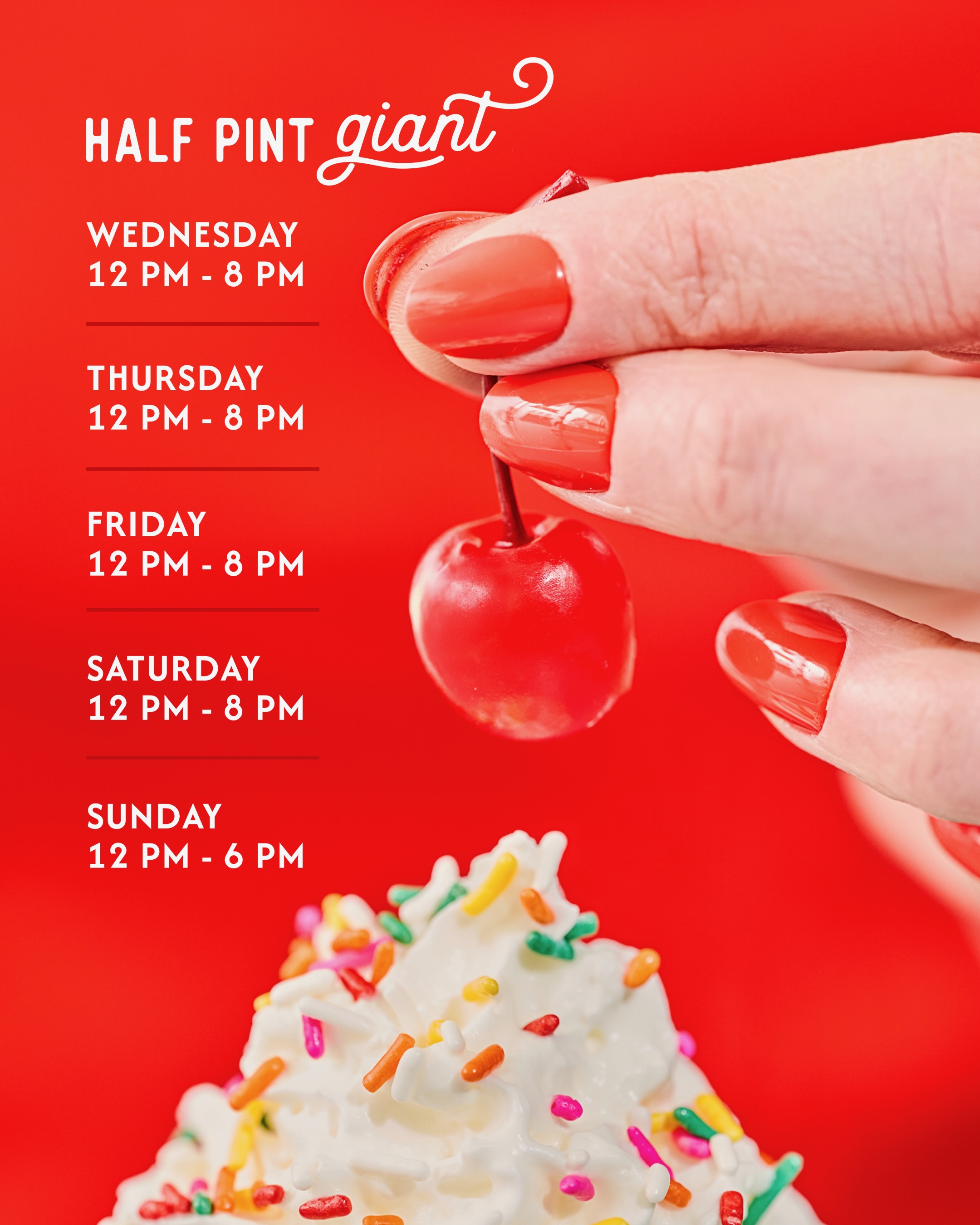 Store hours for Wednesday, June 17th 2026 through Sunday, June 21st 2026